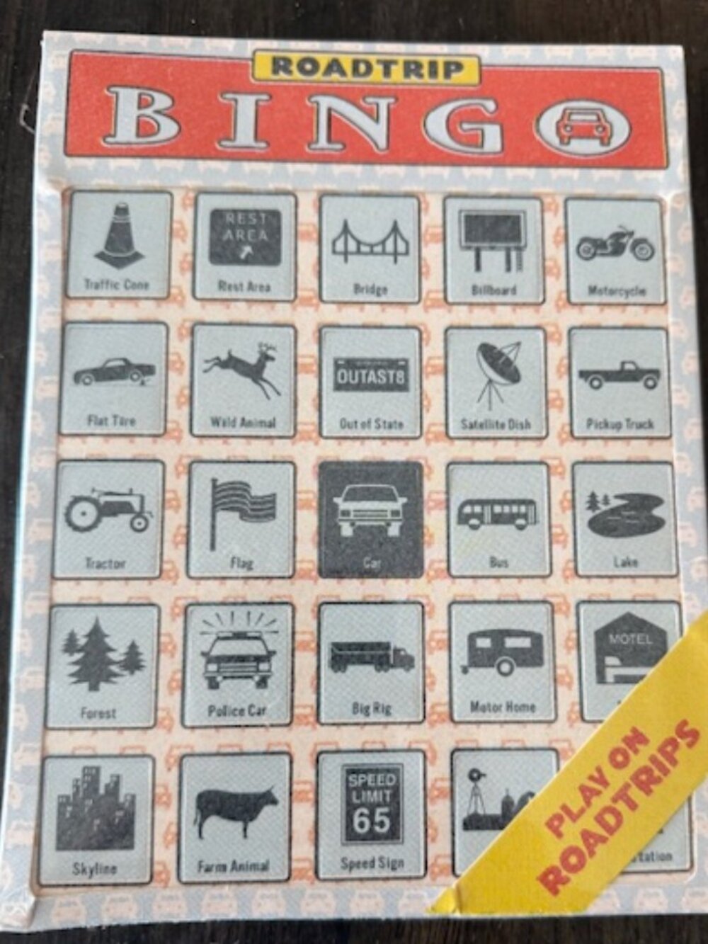 New Sealed Knock Knock Roadtrip Bingo, 12 Reusable Cards For Road Trips